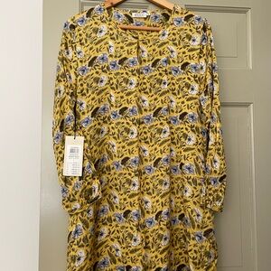 Masai Mustard Floral Tunic Dress